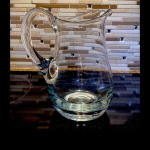 Vintage 6 1/2” Glass Pitcher